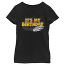 Girl's Star Wars Millennium Falcon It's My Birthday T-Shirt