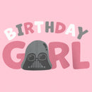 Girl's Star Wars Birthday Girl Cartoon Darth Vader T-Shirt