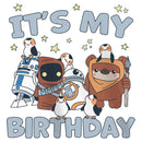 Girl's Star Wars It's My Birthday Friends T-Shirt