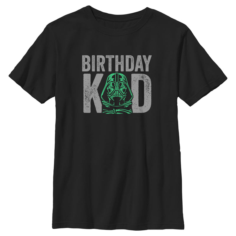 Boy's Star Wars Distressed Darth Vader Birthday Kid T-Shirt