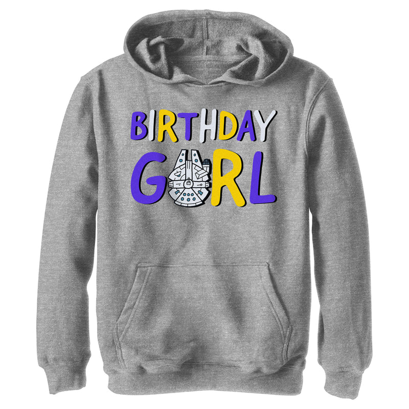 Boy's Star Wars Millennium Falcon Birthday Girl Pull Over Hoodie