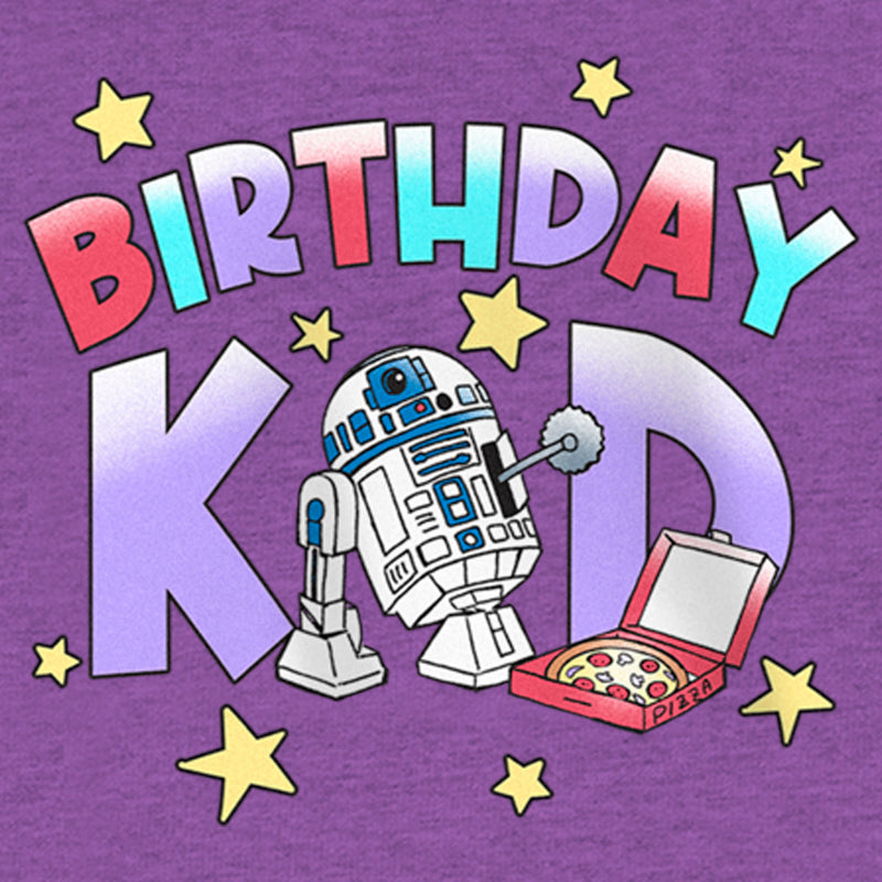 Girl's Star Wars Birthday Kid R2-D2 Party T-Shirt