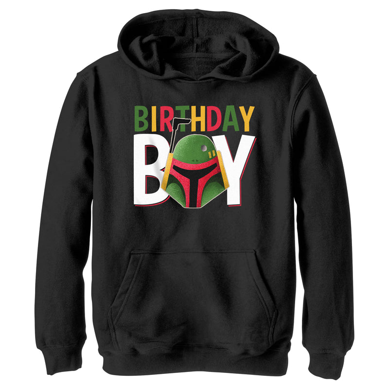 Boy's Star Wars Boba Fett Birthday Boy Pull Over Hoodie