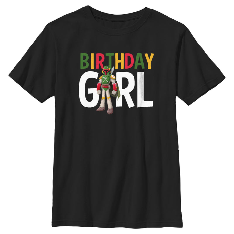 Boy's Star Wars Boba Fett Birthday Girl T-Shirt