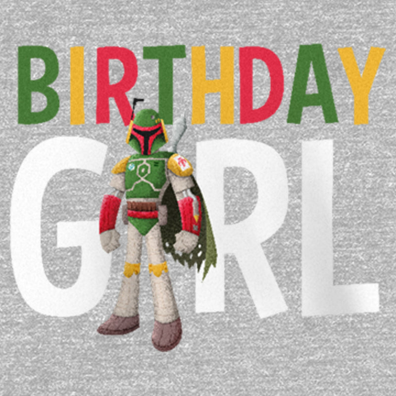 Girl's Star Wars Boba Fett Birthday Girl T-Shirt