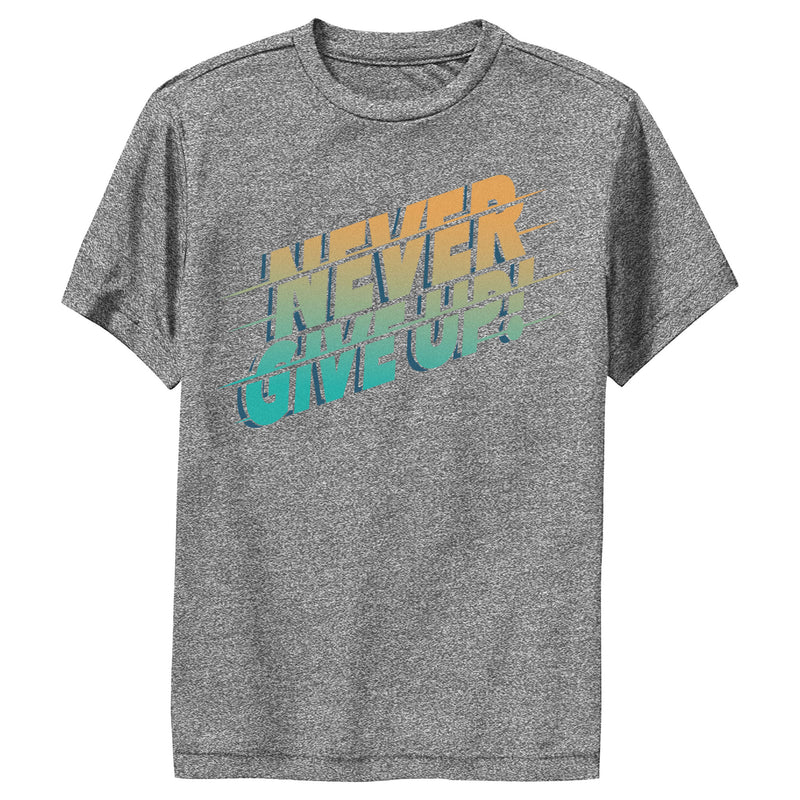 Boy's Lost Gods Never Give Up Performance Tee