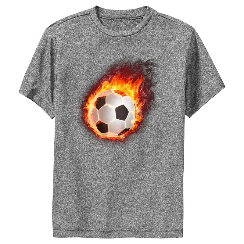 Boy's Lost Gods Football on Fire Performance Tee