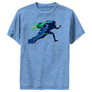 Boy's Lost Gods Football Player Sprint Silhouette Green Performance Tee