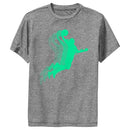 Boy's Lost Gods Basketball Player Jump Silhouette Performance Tee