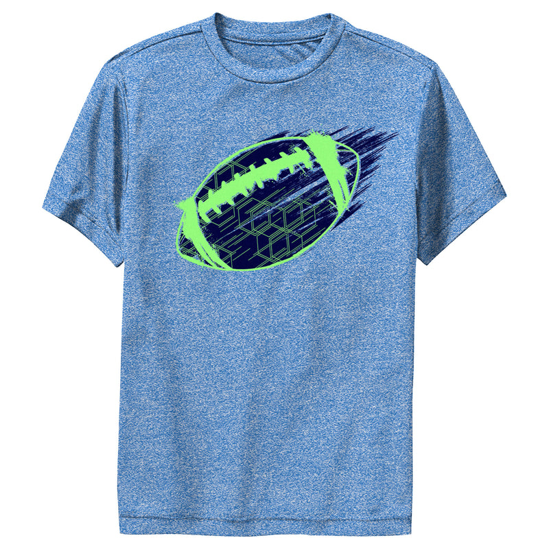 Boy's Lost Gods Green Football Soar Performance Tee