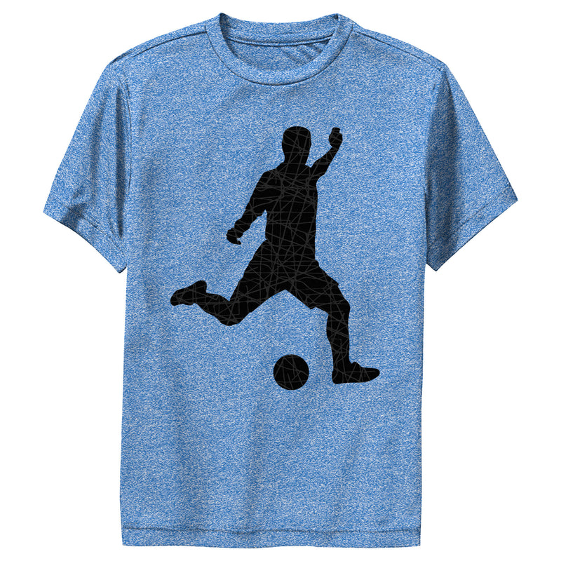 Boy's Lost Gods Soccer Player Silhouette Performance Tee