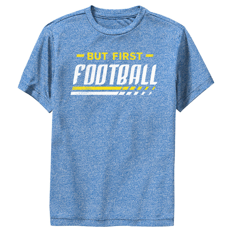 Boy's Lost Gods But First Football Performance Tee