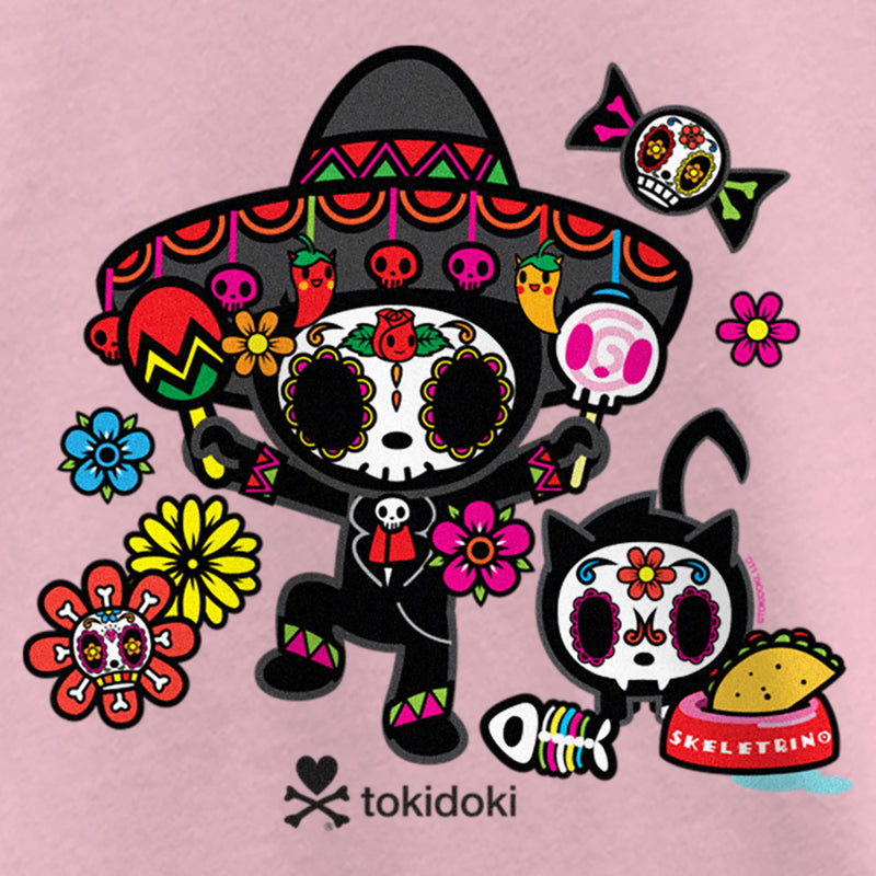 Girl's Tokidoki Dia De Los Muertos Adios and Skeletrino T-Shirt