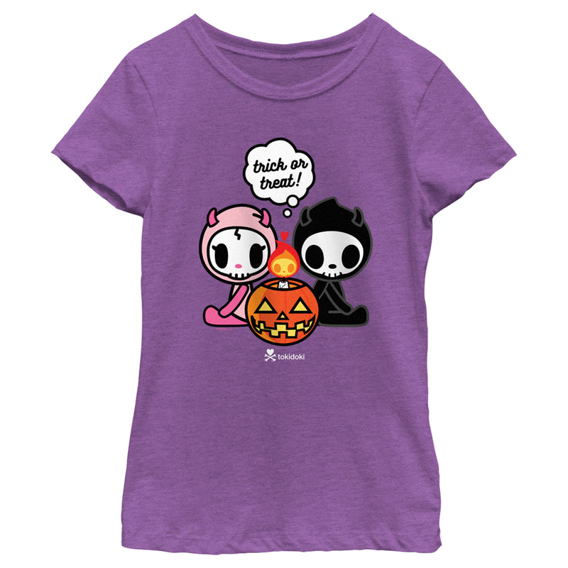 Girl's Tokidoki Halloween Trick or Treat Couple T-Shirt