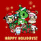 Junior's Tokidoki Happy Holidays Group T-Shirt