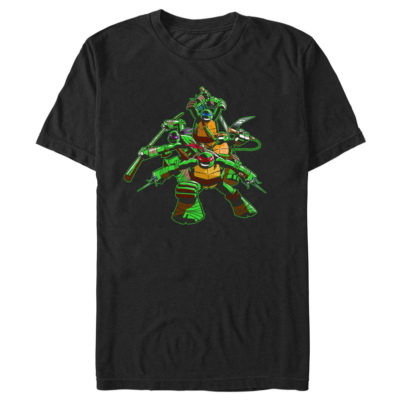 Men's Teenage Mutant Ninja Turtles Action Shot T-Shirt