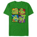 Men's Teenage Mutant Ninja Turtles Colorful Character Portraits T-Shirt