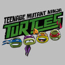 Men's Teenage Mutant Ninja Turtles Cartoon Faces Logo T-Shirt