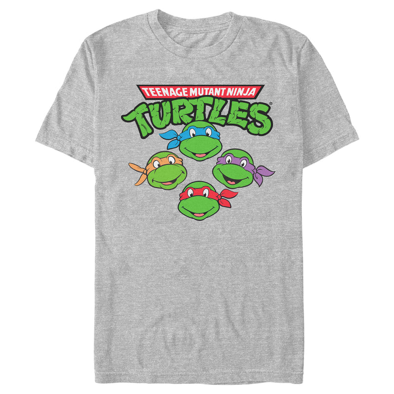 Men's Teenage Mutant Ninja Turtles Character Faces T-Shirt