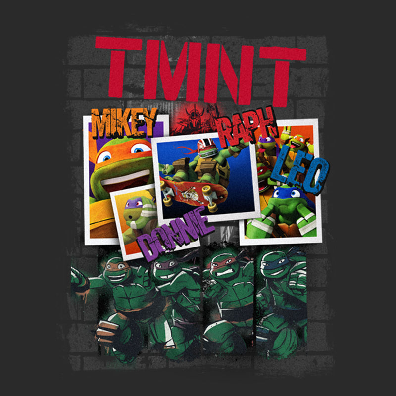 Men's Teenage Mutant Ninja Turtles TMNT Character Photos T-Shirt