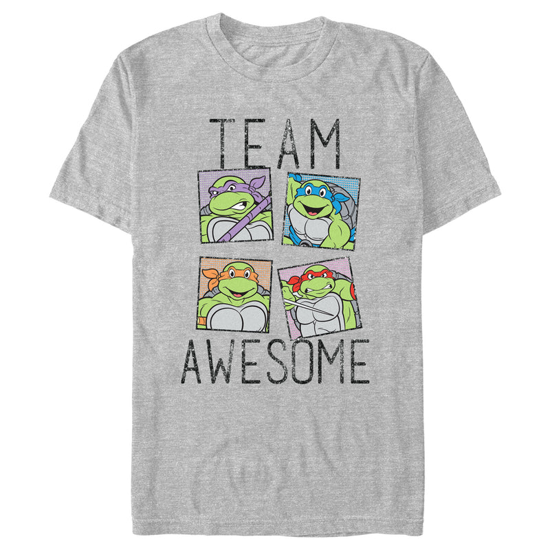 Men's Teenage Mutant Ninja Turtles Distressed Team Awesome Portraits T-Shirt