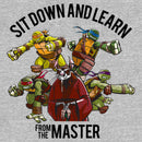 Men's Teenage Mutant Ninja Turtles Sit Down and Learn from Splinter T-Shirt