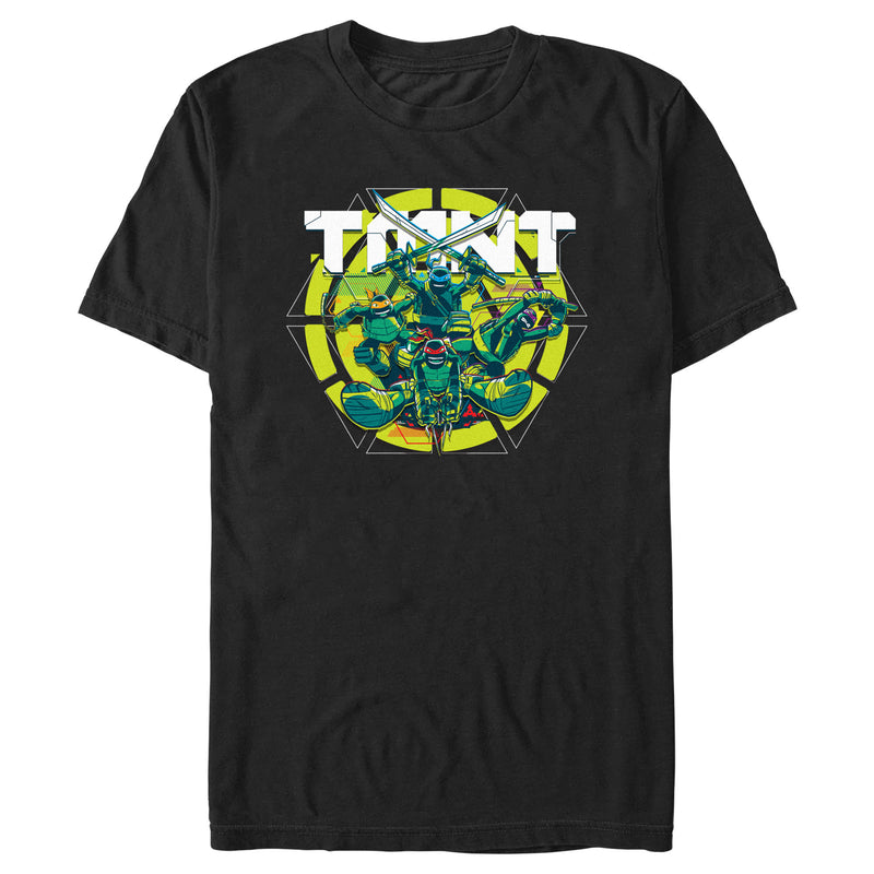 Men's Teenage Mutant Ninja Turtles Geometric Shell Logo T-Shirt