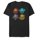 Men's Teenage Mutant Ninja Turtles Pixel Portraits T-Shirt