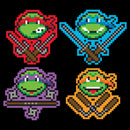 Men's Teenage Mutant Ninja Turtles Pixel Portraits T-Shirt