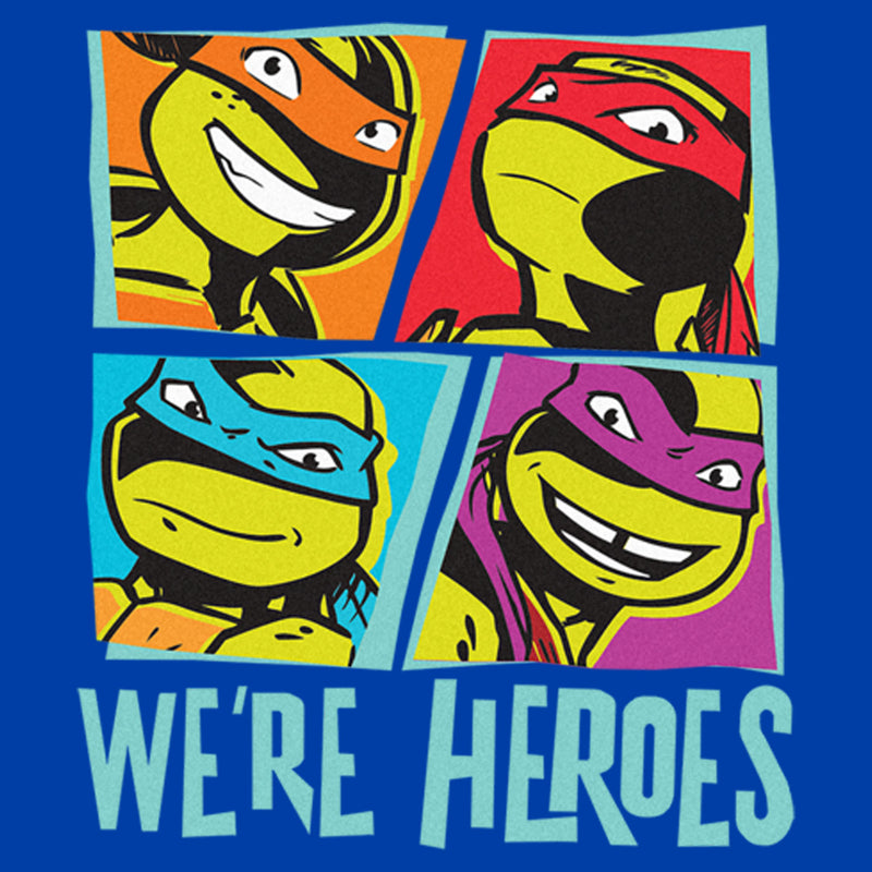 Men's Teenage Mutant Ninja Turtles We're Heroes Pop Art Portraits T-Shirt