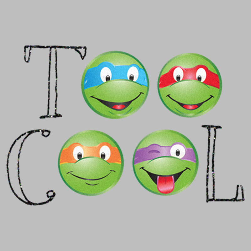 Men's Teenage Mutant Ninja Turtles Too Cool Faces T-Shirt