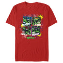 Men's Teenage Mutant Ninja Turtles Comic Book Nicknames T-Shirt