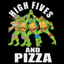 Men's Teenage Mutant Ninja Turtles High Fives and Pizza T-Shirt