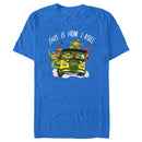 Men's Teenage Mutant Ninja Turtles This Is How I Roll Group Van T-Shirt