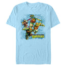 Men's Teenage Mutant Ninja Turtles Distressed Brick Jump T-Shirt