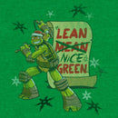 Men's Teenage Mutant Ninja Turtles Christmas Nice Green Michelangelo T-Shirt