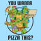 Men's Teenage Mutant Ninja Turtles You Wanna Pizza This? Group Shot T-Shirt