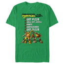 Men's Teenage Mutant Ninja Turtles To-Do List Eat Pizza T-Shirt