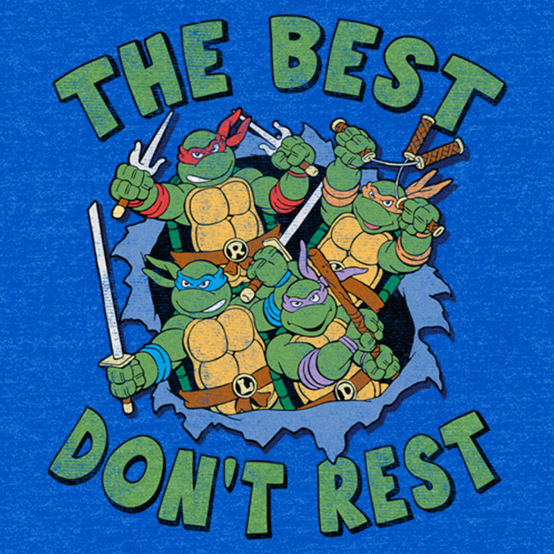 Men's Teenage Mutant Ninja Turtles Distressed The Best Don't Rest T-Shirt