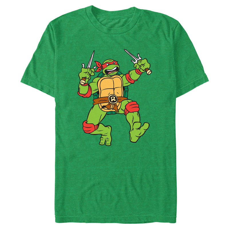 Men's Teenage Mutant Ninja Turtles Raphael Action Pose T-Shirt