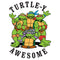 Men's Teenage Mutant Ninja Turtles Turtle-y Awesome Circle T-Shirt