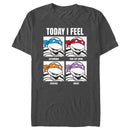 Men's Teenage Mutant Ninja Turtles Today I Feel Character Moods T-Shirt