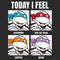 Men's Teenage Mutant Ninja Turtles Today I Feel Character Moods T-Shirt