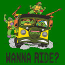 Men's Teenage Mutant Ninja Turtles Wanna Ride? Group Van T-Shirt