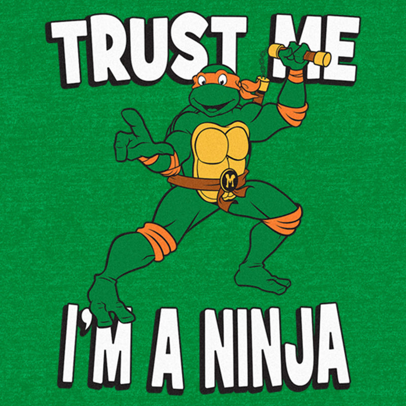 Men's Teenage Mutant Ninja Turtles Michelangelo Trust Me I'm a Ninja T-Shirt