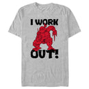 Men's Teenage Mutant Ninja Turtles Raphael I Work Out! T-Shirt