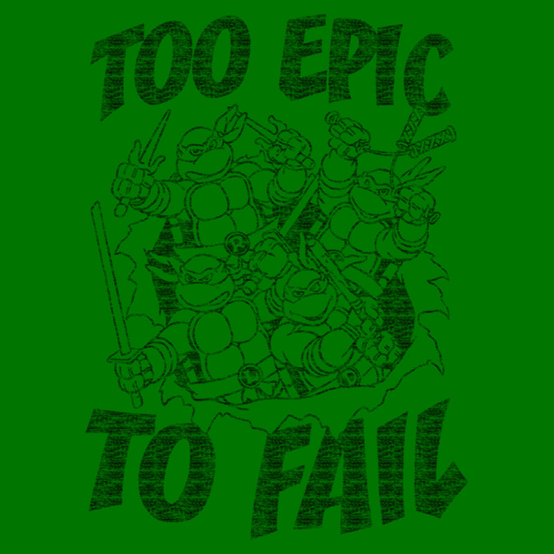 Men's Teenage Mutant Ninja Turtles Distressed Too Epic To Fail T-Shirt