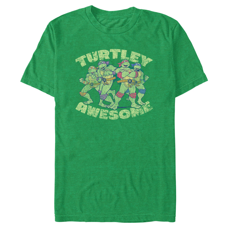 Men's Teenage Mutant Ninja Turtles Distressed Turtley Awesome T-Shirt