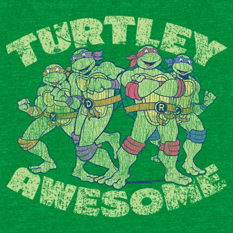 Men's Teenage Mutant Ninja Turtles Distressed Turtley Awesome T-Shirt