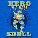 Men's Teenage Mutant Ninja Turtles Distressed Leonardo Hero in a Half Shell T-Shirt